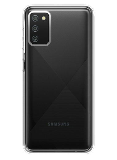Samsung Galaxy A02S Clear Shockproof Heavy Duty Double Layer Dual Hybrid Protective Phone Case Cover