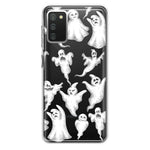 Samsung Galaxy A02S Cute Halloween Spooky Floating Ghosts Horror Scary Hybrid Protective Phone Case Cover