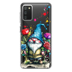 Samsung Galaxy A02S Gnome Red Purple Blue Roses Garden Hybrid Protective Phone Case Cover