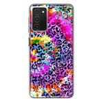 Samsung Galaxy A03S Vibrant Pink Purple Tie Dye Summer Leopard Swirl Rainbow Hybrid Protective Phone Case Cover