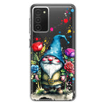 Samsung Galaxy A03S Gnome Red Purple Blue Roses Garden Hybrid Protective Phone Case Cover