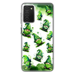 Samsung Galaxy A03S Gnomes Shamrock Lucky Green Clover St. Patrick Hybrid Protective Phone Case Cover