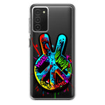 Samsung Galaxy A03S Peace Graffiti Painting Art Hybrid Protective Phone Case Cover