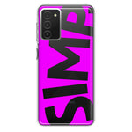 Samsung Galaxy A03S Hot Pink Clear Funny Text Quote Simp Hybrid Protective Phone Case Cover