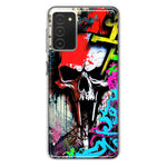 Samsung Galaxy A03S Skull Face Graffiti Painting Art Hybrid Protective Phone Case Cover