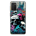 Samsung Galaxy A03S Skulls Graffiti Painting Art Hybrid Protective Phone Case Cover