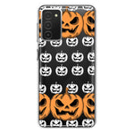 Samsung Galaxy A03S Halloween Spooky Horror Scary Jack O Lantern Pumpkins Hybrid Protective Phone Case Cover