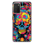 Samsung Galaxy A03S Psychedelic Trippy Death Skull Pop Art Hybrid Protective Phone Case Cover