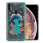 Samsung Galaxy A11 Moon Green Jaguar Design Double Layer Phone Case Cover