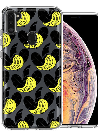Samsung Galaxy A11 Tropical Bananas Design Double Layer Phone Case Cover
