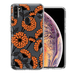 Samsung Galaxy A11 Orange Chrysanthemum Flowers Design Double Layer Phone Case Cover