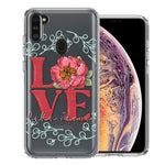 Samsung Galaxy A11 Love Like Jesus Flower Text Christian Double Layer Phone Case Cover