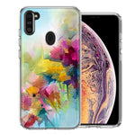 For Samsung Galaxy A11 Watercolor Flowers Abstract Spring Colorful Floral Painting Phone Case Cover