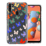 Samsung Galaxy A11 Colorful Butterflies Design Double Layer Phone Case Cover