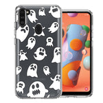 Samsung Galaxy A11 Halloween Spooky Ghost Design Double Layer Phone Case Cover