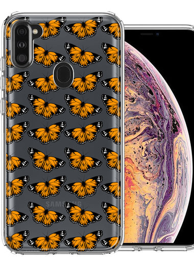Samsung Galaxy A11 Monarch Butterflies Design Double Layer Phone Case Cover