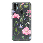 Samsung Galaxy A11 Spring Pastel Wild Flowers Summer Classy Elegant Beautiful Hybrid Protective Phone Case Cover