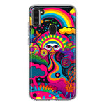 Samsung Galaxy A11 Psychedelic Trippy Hippie Night Walk Hybrid Protective Phone Case Cover