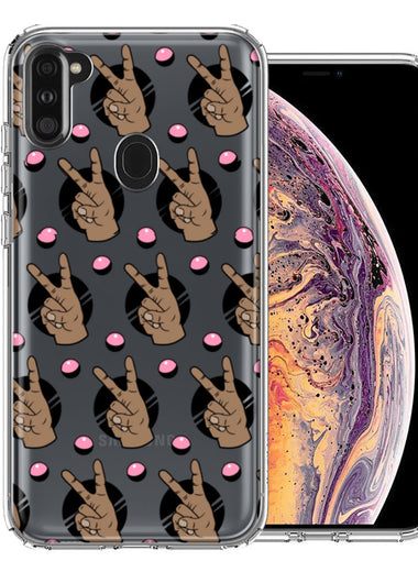 Samsung Galaxy A11 Peace for All Design Double Layer Phone Case Cover