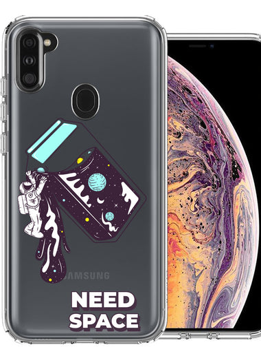 Samsung Galaxy A11 Need Space Astronaut Stars Design Double Layer Phone Case Cover