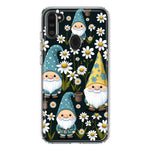 Samsung Galaxy A11 Cute White Daisies Gnomes Flowers Floral Double Layer Phone Case Cover