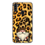 Samsung Galaxy A11 Gnome Sunflower Leopard Hybrid Protective Phone Case Cover