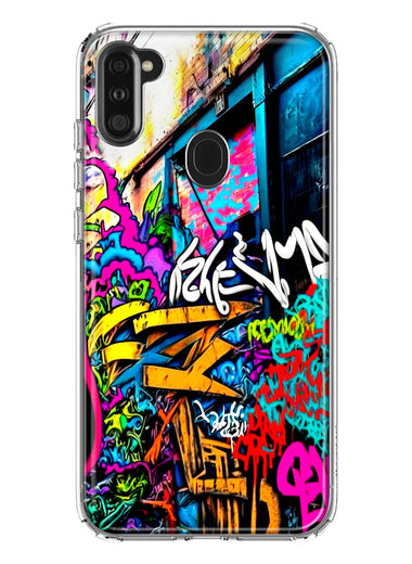 Samsung Galaxy A11 Urban Graffiti Street Art Painting Hybrid Protective Phone Case Cover