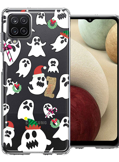 Samsung Galaxy A12 Halloween Christmas Ghost Design Double Layer Phone Case Cover