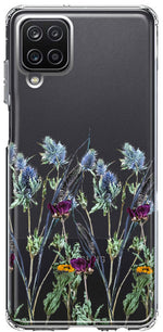 Samsung Galaxy A12 Country Dried Flowers Design Double Layer Phone Case Cover