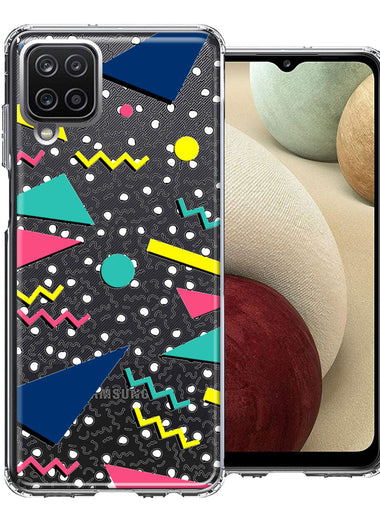 Samsung Galaxy A12 90's Swag Shapes Design Double Layer Phone Case Cover