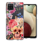 For Samsung Galaxy A12 Indie Spring Peace Skull Feathers Floral Butterfly Flowers Phone Case Cover