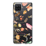 Samsung Galaxy A22 5G Peach Meadow Wildflowers Butterflies Bees Watercolor Floral Hybrid Protective Phone Case Cover