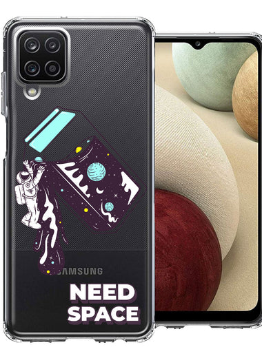 Samsung Galaxy A12 Need Space Astronaut Stars Design Double Layer Phone Case Cover