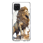 Samsung Galaxy A12 Ancient Lion Sculpture Hybrid Protective Phone Case Cover