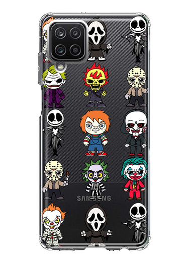Samsung Galaxy A12 Cute Classic Halloween Spooky Cartoon Characters Hybrid Protective Phone Case Cover