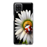 Samsung Galaxy A12 Cute White Daisy Red Ladybug Double Layer Phone Case Cover