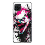 Samsung Galaxy A12 Evil Joker Face Painting Graffiti Hybrid Protective Phone Case Cover