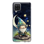 Samsung Galaxy A12 Stars Moon Starry Night Space Gnome Hybrid Protective Phone Case Cover