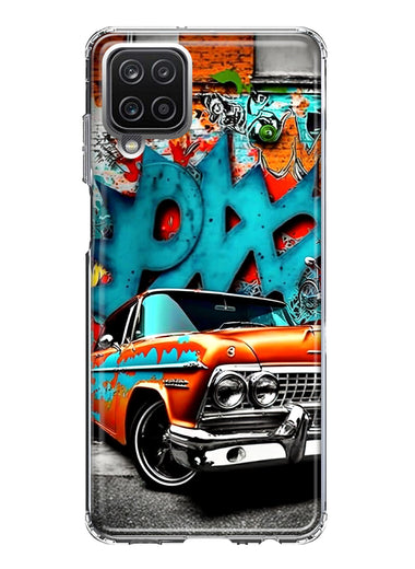 Samsung Galaxy A12 Lowrider Painting Graffiti Art Hybrid Protective Phone Case Cover