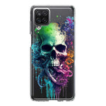Samsung Galaxy A12 Fantasy Octopus Tentacles Skull Hybrid Protective Phone Case Cover