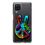 Samsung Galaxy A22 5G Peace Graffiti Painting Art Hybrid Protective Phone Case Cover