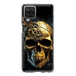 Samsung Galaxy A12 Steampunk Skull Science Fiction Machinery Double Layer Phone Case Cover
