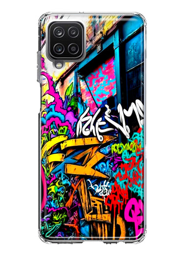 Samsung Galaxy A12 Urban Graffiti Street Art Painting Hybrid Protective Phone Case Cover