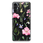 Samsung Galaxy A14 Spring Pastel Wild Flowers Summer Classy Elegant Beautiful Hybrid Protective Phone Case Cover