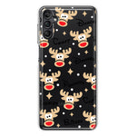 Samsung Galaxy A14 Red Nose Reindeer Christmas Winter Holiday Hybrid Protective Phone Case Cover