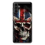 Samsung Galaxy A13 British UK Flag Skull Hybrid Protective Phone Case Cover