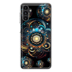Samsung Galaxy A54 Mandala Geometry Abstract Multiverse Pattern Hybrid Protective Phone Case Cover