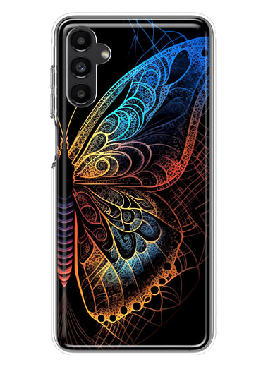Samsung Galaxy A54 Mandala Geometry Abstract Butterfly Pattern Hybrid Protective Phone Case Cover