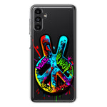Samsung Galaxy A13 Peace Graffiti Painting Art Hybrid Protective Phone Case Cover