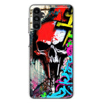 Samsung Galaxy A13 Skull Face Graffiti Painting Art Hybrid Protective Phone Case Cover